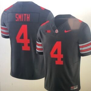 😇Jeremiah Smith Stitched Jersey Black Vapor🙂